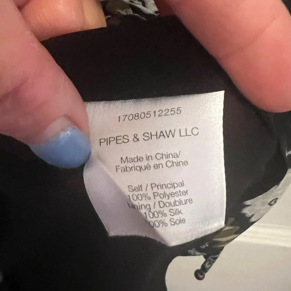 VERONICE BEARD Floral Print Silk Short Sleeve Dress - Picture 10 of 11